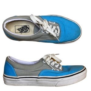 Vans Originals blue grey sneaker shoe womens sz 8
